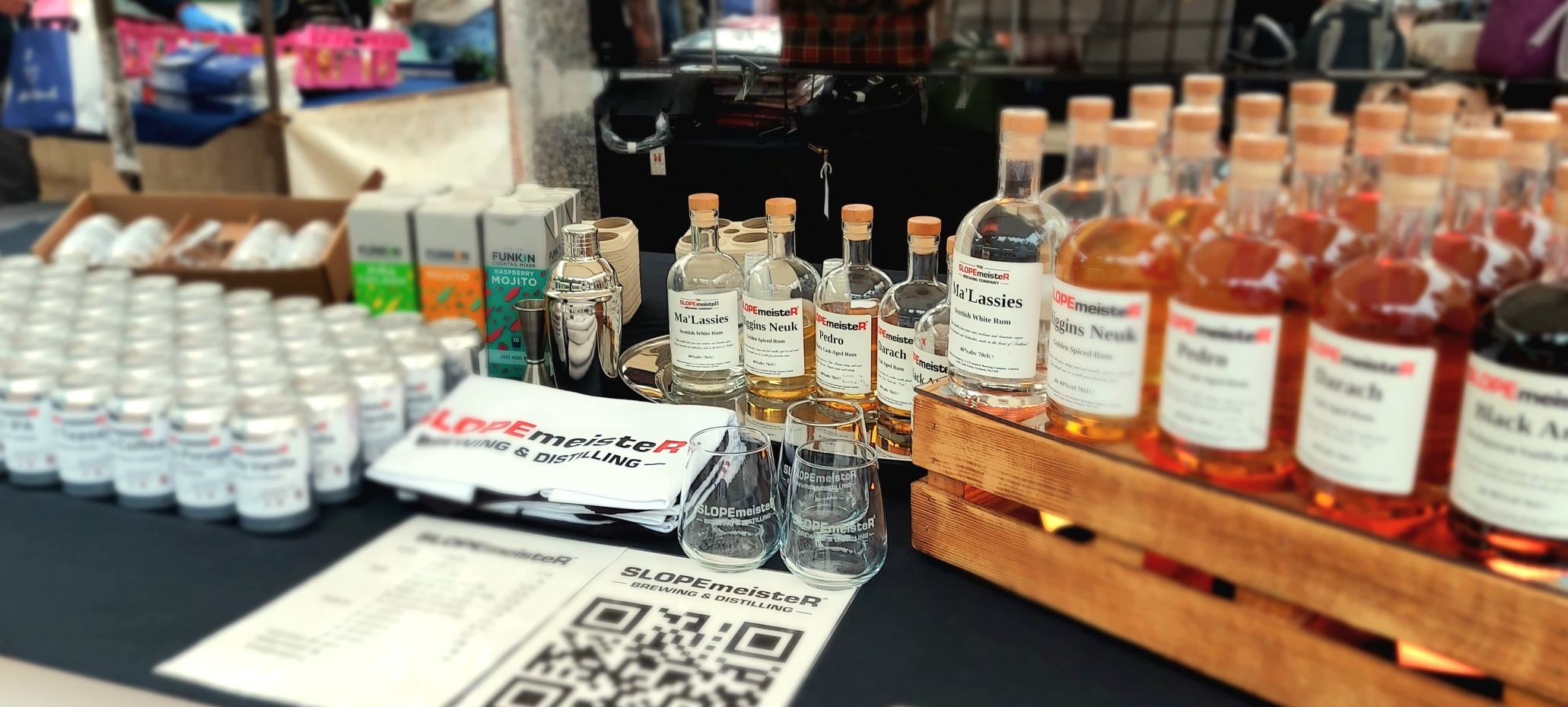 SLOPEmeisteR stall at a Scottish local market