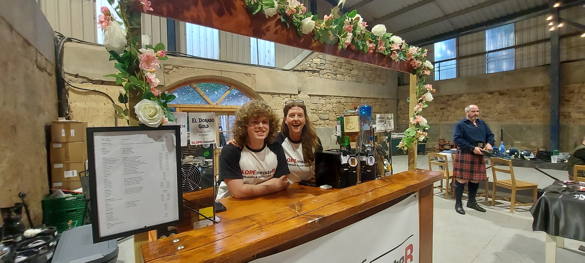 SLOPEmeisteR mobile bar set up at an event